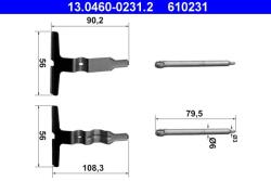 ATE Set accesorii, placute frana ATE 13.0460-0231.2 (13.0460-0231.2)