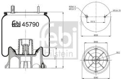 Febi Bilstein Burduf, suspensie pneumatica FEBI BILSTEIN 45790 (45790)