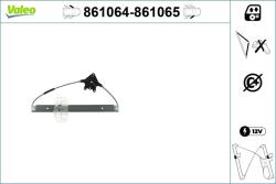 VALEO Mecanism actionare geam VALEO 861064 (861064)