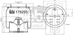 Febi Bilstein Burduf, suspensie pneumatica FEBI BILSTEIN 179295 (179295)