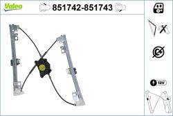 VALEO Mecanism actionare geam VALEO 851742 (851742)