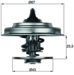 MAHLE Termostat, lichid racire MAHLE TX 18 87D (TX 18 87D)