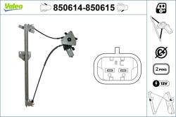 VALEO Mecanism actionare geam VALEO 850614 (850614)