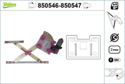 VALEO Mecanism actionare geam VALEO 850546 (850546)