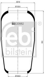 Febi Bilstein Burduf, suspensie pneumatica FEBI BILSTEIN 20882 (20882)