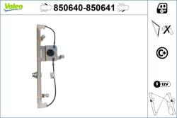 VALEO Mecanism actionare geam VALEO 850640 (850640) - fixbox