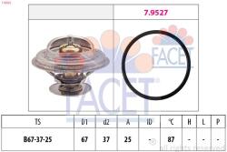 FACET Termostat, lichid racire FACET 7.8552 (7.8552)