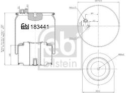 Febi Bilstein Burduf, suspensie pneumatica FEBI BILSTEIN 183441 (183441)