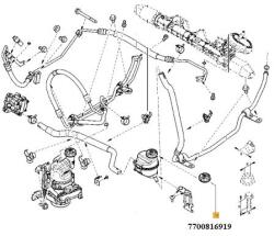 Original Renault Vas de expansiune, ulei hidraulic (servodirecție) ORIGINAL RENAULT 7700816919 (7700816919)