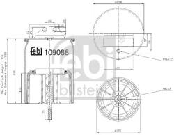 Febi Bilstein Burduf, suspensie pneumatica FEBI BILSTEIN 109088 (109088)