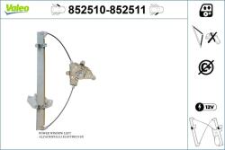 VALEO Mecanism actionare geam VALEO 852510 (852510) - fixbox