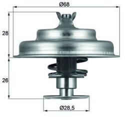 MAHLE Termostat, lichid racire MAHLE TX 75 80D (TX 75 80D)