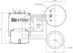 Febi Bilstein Burduf, suspensie pneumatica FEBI BILSTEIN 47556 (47556)
