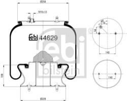 Febi Bilstein Burduf, suspensie pneumatica FEBI BILSTEIN 44629 (44629)