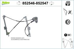 VALEO Mecanism actionare geam VALEO 852546 (852546)