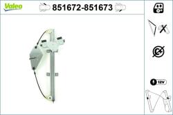 VALEO Mecanism actionare geam VALEO 851672 (851672) - fixbox