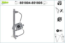 VALEO Mecanism actionare geam VALEO 851804 (851804)