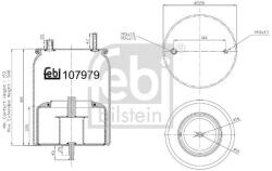 Febi Bilstein Burduf, suspensie pneumatica FEBI BILSTEIN 107979 (107979)