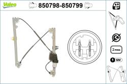 VALEO Mecanism actionare geam VALEO 850798 (850798) - fixbox