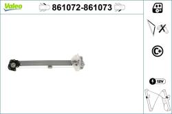VALEO Mecanism actionare geam VALEO 861073 (861073)