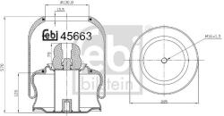 Febi Bilstein Burduf, suspensie pneumatica FEBI BILSTEIN 45663 (45663)