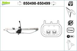 VALEO Mecanism actionare geam VALEO 850498 (850498)