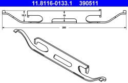 ATE Arc, etrier frana ATE 11.8116-0133.1 (11.8116-0133.1)