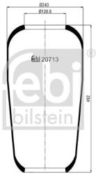 Febi Bilstein Burduf, suspensie pneumatica FEBI BILSTEIN 20713 (20713)