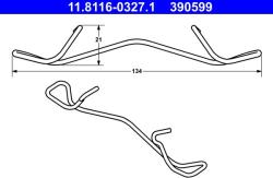 ATE Arc, etrier frana ATE 11.8116-0327.1 (11.8116-0327.1)