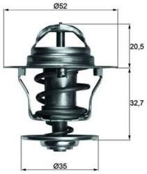 MAHLE Termostat, lichid racire MAHLE TX 12 88D (TX 12 88D)