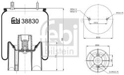 Febi Bilstein Burduf, suspensie pneumatica FEBI BILSTEIN 38830 (38830)