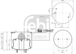Febi Bilstein Burduf, suspensie pneumatica FEBI BILSTEIN 176407 (176407)