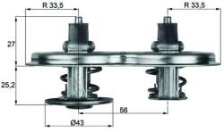 MAHLE Termostat, lichid racire MAHLE TX 33 75D (TX 33 75D)