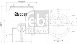 Febi Bilstein Burduf, suspensie pneumatica FEBI BILSTEIN 20381 (20381)