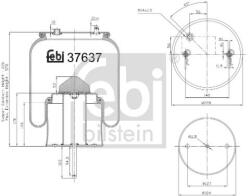 Febi Bilstein Burduf, suspensie pneumatica FEBI BILSTEIN 37637 (37637)