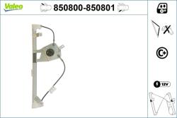 VALEO Mecanism actionare geam VALEO 850800 (850800)