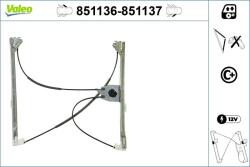 VALEO Mecanism actionare geam VALEO 851136 (851136) - fixbox