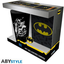 Paladone DC COMICS Batman ajándékszett: XXL pohár, kitűző, A6 zsebnotesz