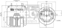 Febi Bilstein Burduf, suspensie pneumatica FEBI BILSTEIN 179293 (179293)