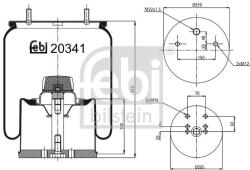 Febi Bilstein Burduf, suspensie pneumatica FEBI BILSTEIN 20341 (20341)