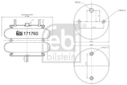 Febi Bilstein Burduf, suspensie pneumatica FEBI BILSTEIN 171760 (171760)