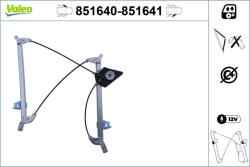 VALEO Mecanism actionare geam VALEO 851640 (851640)