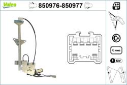 VALEO Mecanism actionare geam VALEO 850976 (850976)