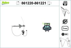 VALEO Mecanism actionare geam VALEO 861221 (861221)