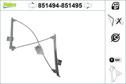 VALEO Mecanism actionare geam VALEO 851494 (851494)