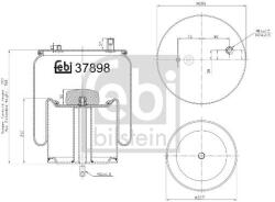 Febi Bilstein Burduf, suspensie pneumatica FEBI BILSTEIN 37898 (37898)