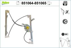 VALEO Mecanism actionare geam VALEO 851064 (851064)