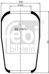 Febi Bilstein Burduf, suspensie pneumatica FEBI BILSTEIN 20673 (20673)