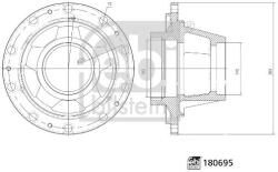Febi Bilstein Butuc roata FEBI BILSTEIN 180695 (180695)