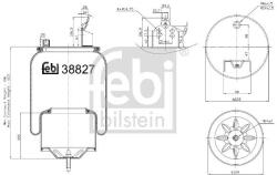 Febi Bilstein Burduf, suspensie pneumatica FEBI BILSTEIN 38827 (38827)